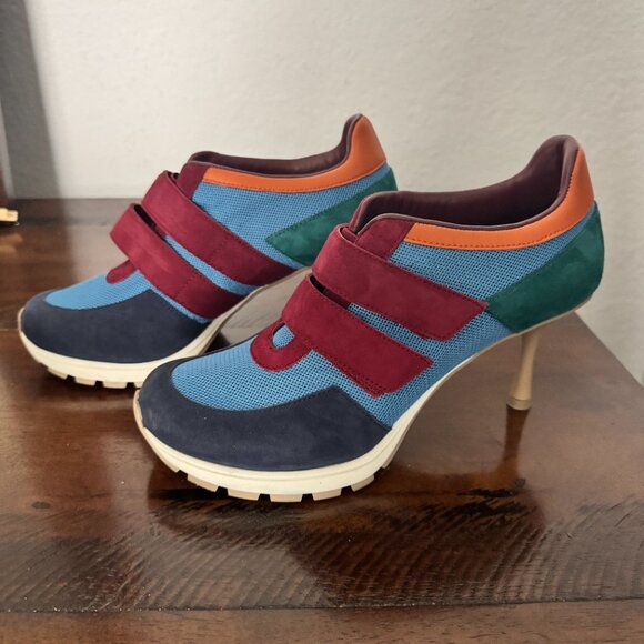 The Blake Heel SNEEX Size 9 Blue/Burgundy Comfortable Heels - Picture 7 of 9